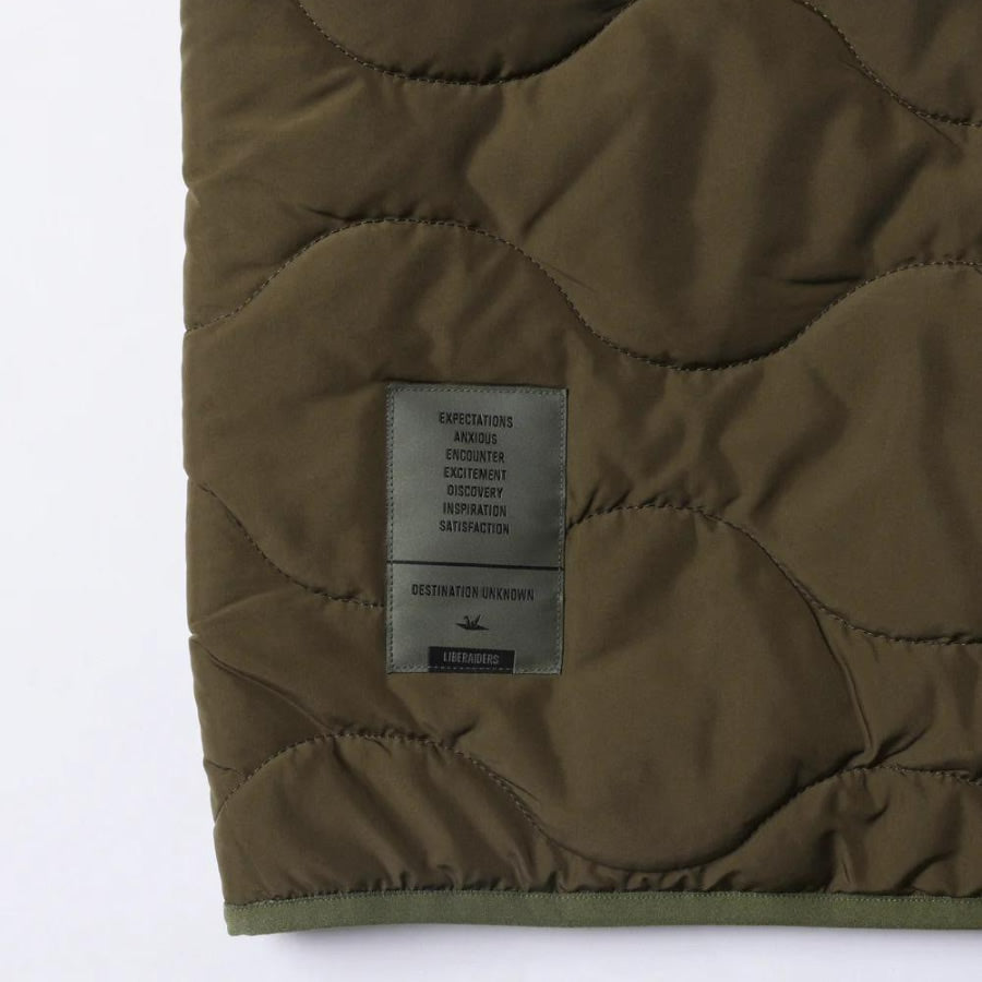 LIBERAIDERS(リベレイダース) / チャイナボタン付き ヘチマキルティング ライナージャケット / QUILTED JACKET - OLIVE / 770152503 / メンズ