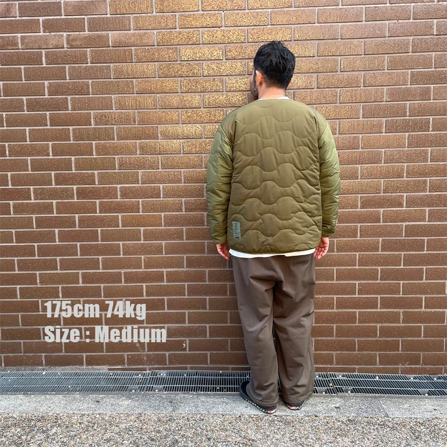 LIBERAIDERS(リベレイダース) / チャイナボタン付き ヘチマキルティング ライナージャケット / QUILTED JACKET - OLIVE / 770152503 / メンズ