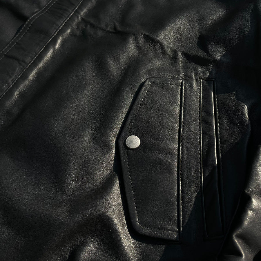 NASNGWAM (ナスングワム) / レザー ジャケット / ATTRACT LEATHER JACKET - BLACK / J2603002 / メンズ