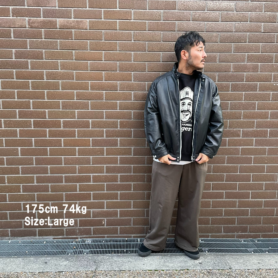 NASNGWAM (ナスングワム) / レザー ジャケット / ATTRACT LEATHER JACKET - BLACK / J2603002 / メンズ