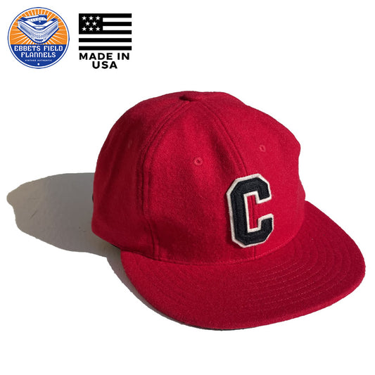 EBBETS FIELD FLANNELS(エベッツ) /ベースボールキャップ ウール USA製 / COASTAL CAROLINA UNIVERSITY 1968 VINTAGE BALLCAP / RED / メンズ