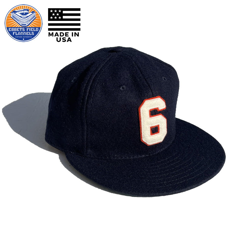 EBBETS FIELD FLANNELS(エベッツ) / 帽子 ベースボールキャップ ウール USA製 /  AL KALINE SIGNATURE SERIES BALLCAP / NAVY / メンズ