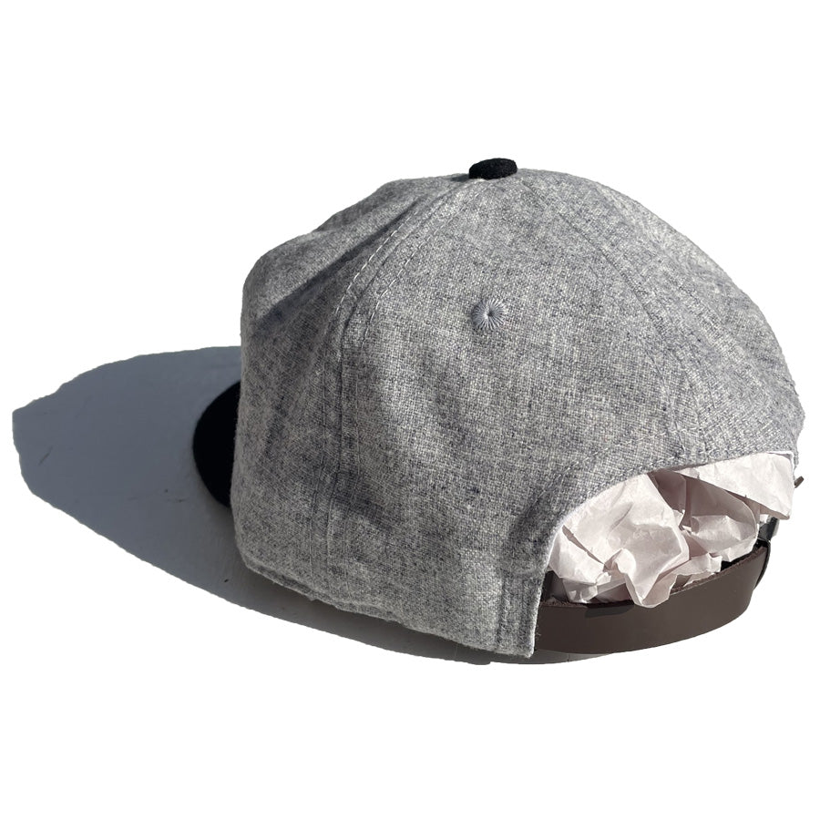 EBBETS FIELD FLANNELS(エベッツ) / 帽子 ベースボールキャップ ウール USA製 / CHICAGO UNION GIANTS 1902 VINATGE BALLCAP / GREY x BLACK / メンズ