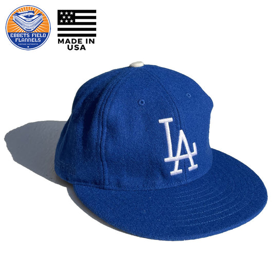 EBBETS FIELD FLANNELS(エベッツ) / 帽子 ベースボールキャップ ウール USA製 / LOS ANGELES DODGERS 1958 MLB AUTHENTIC WOOL BALLCAP / DODGER BLUE / メンズ