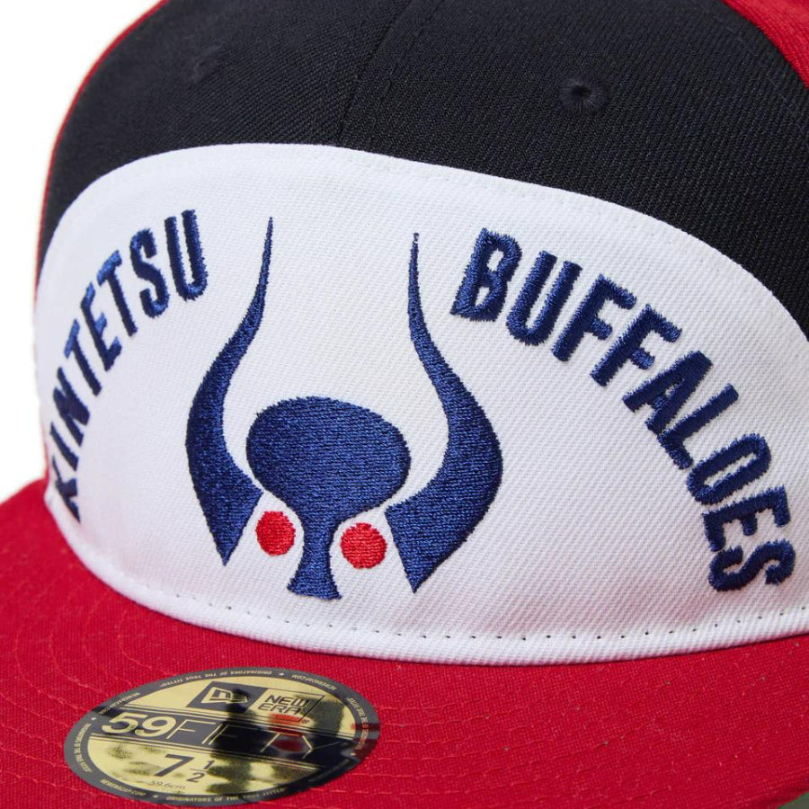NEWERA(ニューエラ) / トゥルーフィッテド キャップ 帽子 / ソフトバックラム 近鉄バファローズ TARO OKAMOTO 1978 - WHITE x NAVY x SCARLET GREEN / メンズ