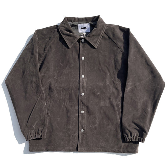WAX(ワックス)  / コーチジャケット / FAKE SUEDE COACH JACKET - GREY / WX-0468 / メンズ THM