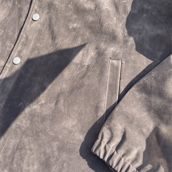 WAX(ワックス)  / コーチジャケット / FAKE SUEDE COACH JACKET - GREY / WX-0468 / メンズ THM
