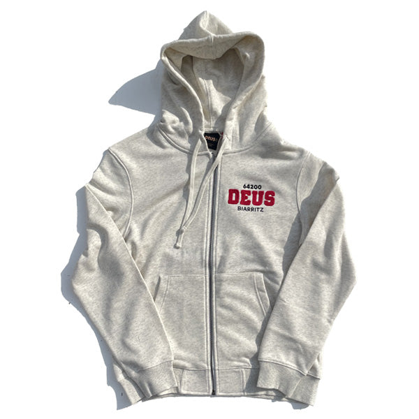 DEUS EX MACHINA ( デウスエクスマキナ ) / スウェット ジップパーカー / BUCK UP ZIP HOODIE - LT GREY MARLE / D261MZH329