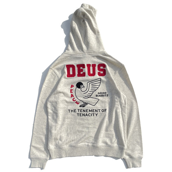 DEUS EX MACHINA ( デウスエクスマキナ ) / スウェット ジップパーカー / BUCK UP ZIP HOODIE - LT GREY MARLE / D261MZH329