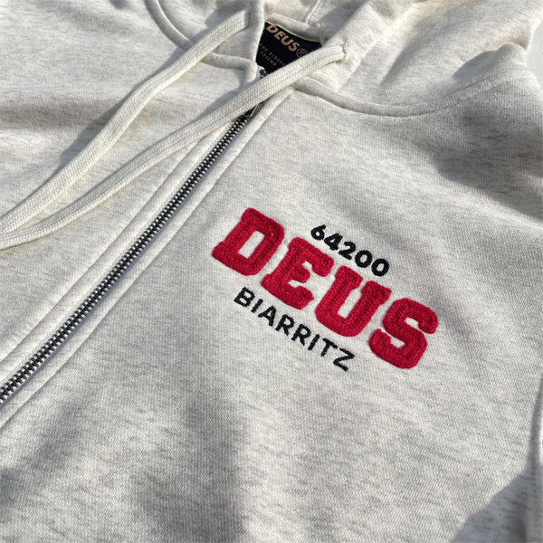 DEUS EX MACHINA ( デウスエクスマキナ ) / スウェット ジップパーカー / BUCK UP ZIP HOODIE - LT GREY MARLE / D261MZH329