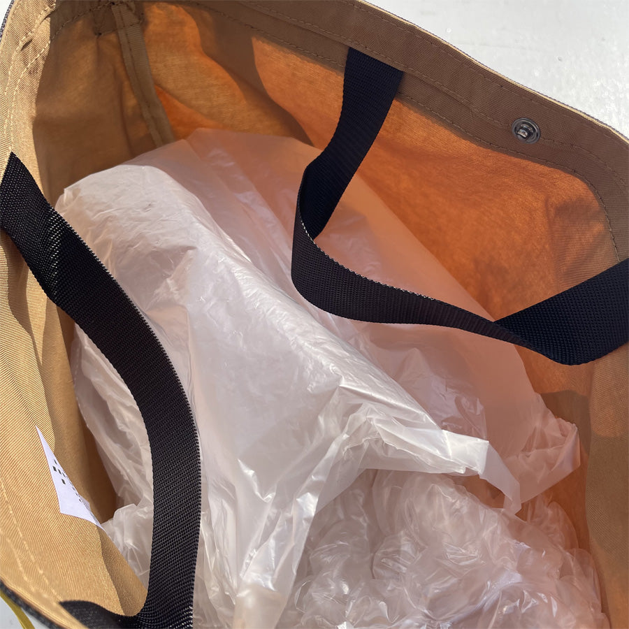 AXESQUIN(アクシーズクイン) / 2WAY トートバッグ / NYLON 2WAY TOTE BAG - BEIGE x YELLOW / 320008 / メンズ