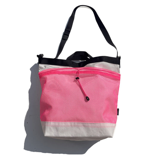 AXESQUIN(アクシーズクイン) / 2WAY トートバッグ / NYLON 2WAY TOTE BAG - WHITE x PINK / 320008 / メンズ