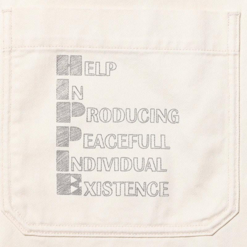 LIBERAIDERS(リベレイダース) / カバーオール ジャケット / HANDWRITING PRINT COVERALL - WHITE / 730032601/ メンズ