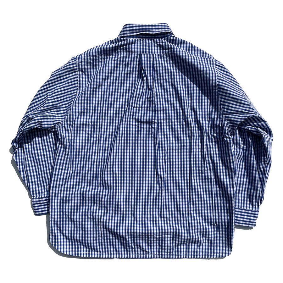 IMPRESTORE (インプレストア) / 裏地付き ギンガムチェックシャツ / GINGHAM CHECK BD SHIRTS WITH LINING - BLUE /メンズ