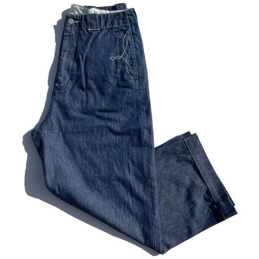 NASNGWAM (ナスングワム) / ブライトデニムパンツ / BRIGHT DENIM PANTS - ONE WASH / P2639307