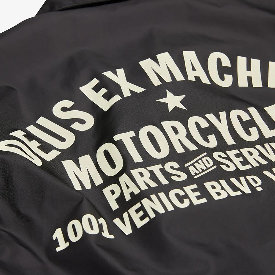 DEUS EX MACHINA ( デウスエクスマキナ ) コーチジャケット ナイロンジャケット / VENICE COACH  - BLACK / D261MJK107