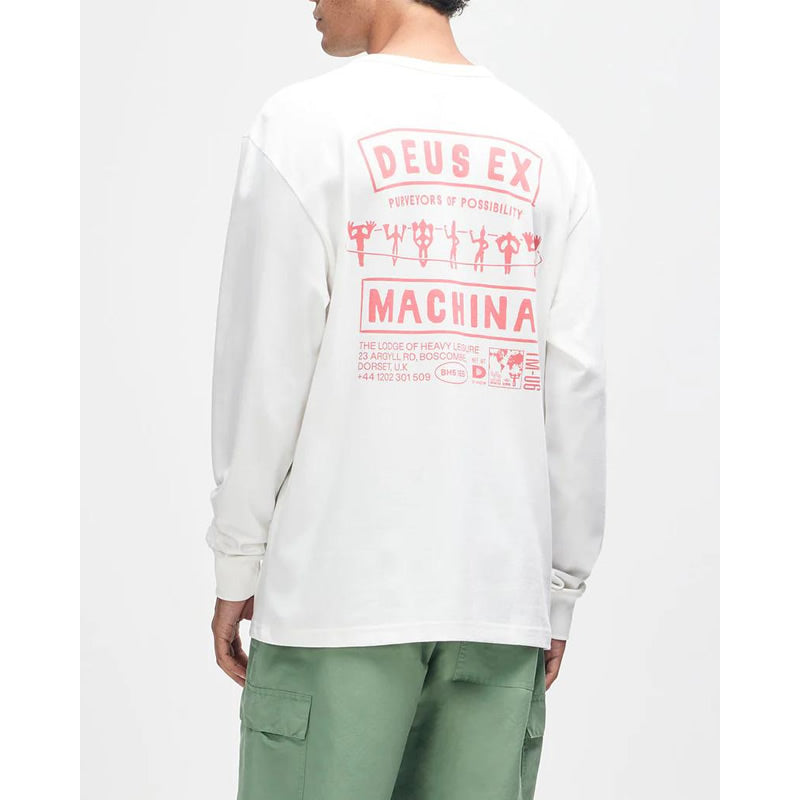 DEUS EX MACHINA ( デウスエクスマキナ ) / ロンT 長袖Tシャツ / KUMBAYA LS TEE - VINTAGE WHITE / D261MLT546