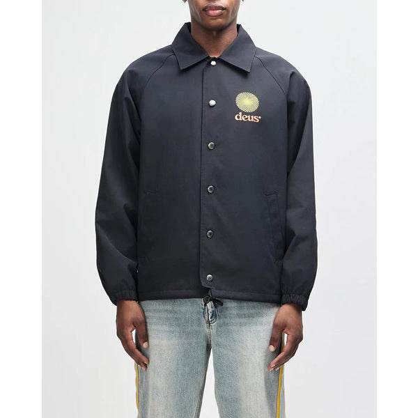 DEUS EX MACHINA ( デウスエクスマキナ ) コーチジャケット ナイロンジャケット / STRATA COACH JACKET - BLACK / D261UJK175