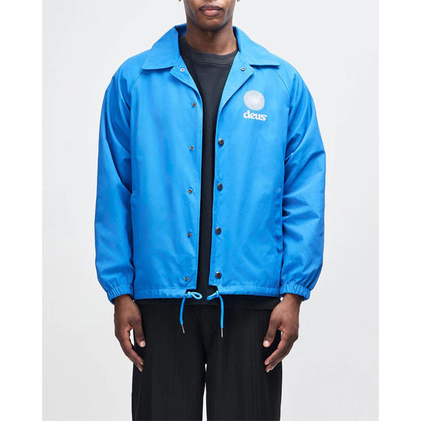 DEUS EX MACHINA ( デウスエクスマキナ ) コーチジャケット ナイロンジャケット / STRATA COACH JACKET - DAPHNE BLUE / D261UJK175