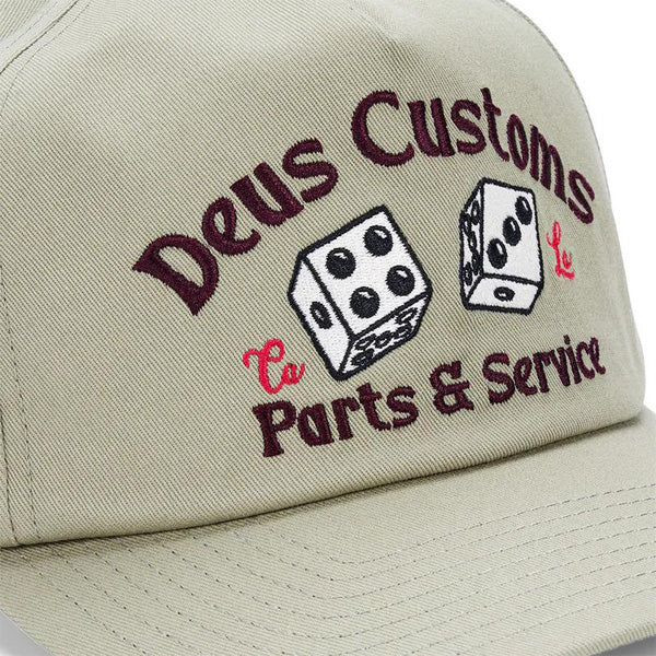 DEUS EX MACHINA ( デウスエクスマキナ ) キャップ 帽子 / KNUCKLEBONES CAP - OLIVE GREEN / D261MHA334