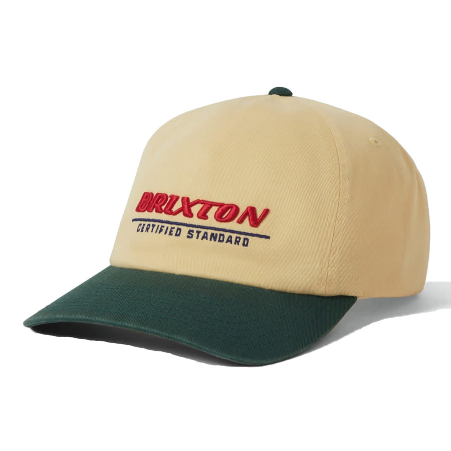 BRIXTON (ブリクストン) / キャップ 帽子 / BRIXTON CERTIFIED LP ADJ HAT - WASHED CELESTIAL YELLOW / MEDITERRANEAN TEAL / 12043-WHCYM