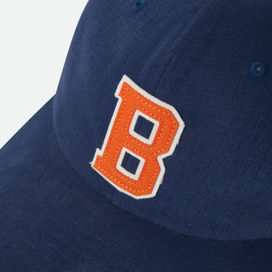 BRIXTON (ブリクストン) / キャップ 帽子 / BIG B MP CAP - MIDNIGHT BLUE / ORANGE / 11158-MNBOR