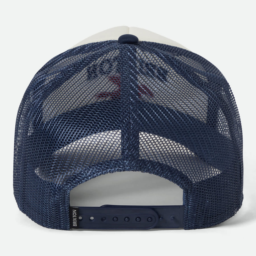 BRIXTON ( ブリクストン ) / メッシュキャップ スナップバック 帽子 / PEGASUS C NP MP TRUCKER - WHITECAP x NAVY / 12054 - WHCNY