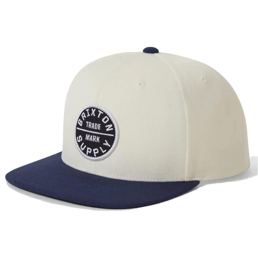 BRIXTON (ブリクストン) / ベースボールキャップ 帽子 / OATH III SNAPBACK - OFFWHITE/MIDNIGHT BLUE / 10777-OFWMB