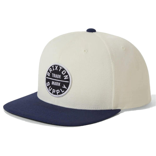 BRIXTON (ブリクストン) / ベースボールキャップ 帽子 / OATH III SNAPBACK - OFFWHITE/MIDNIGHT BLUE / 10777-OFWMB