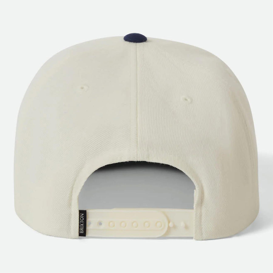 BRIXTON (ブリクストン) / ベースボールキャップ 帽子 / OATH III SNAPBACK - OFFWHITE/MIDNIGHT BLUE / 10777-OFWMB