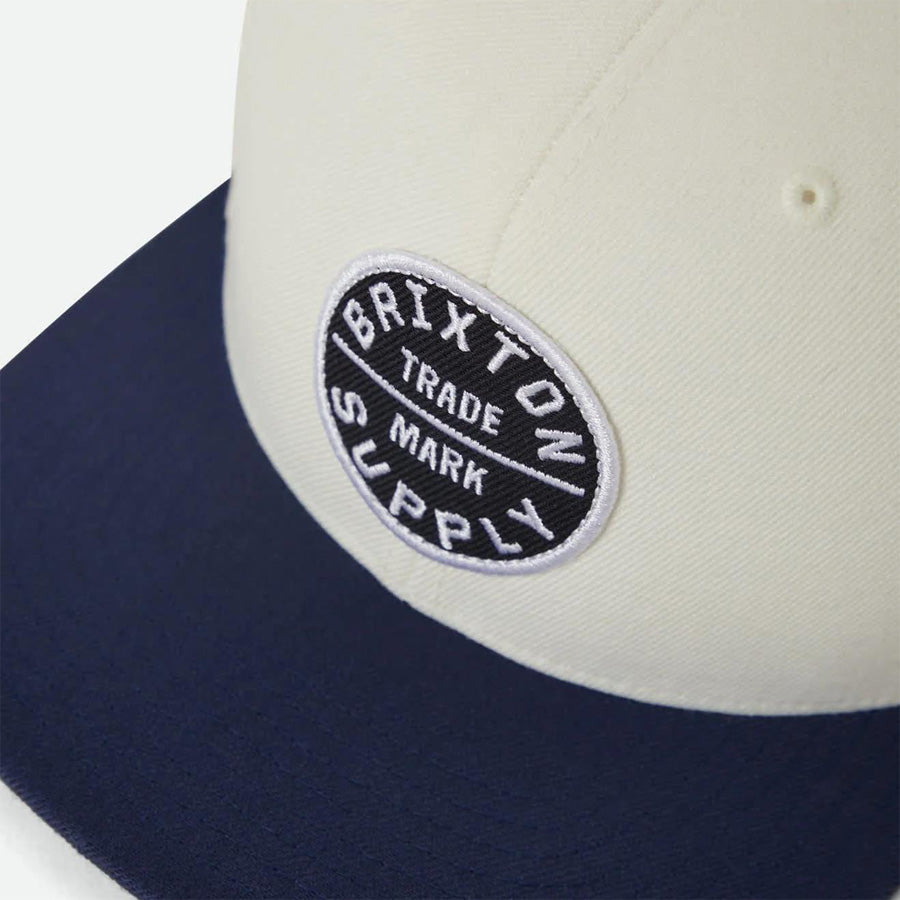 BRIXTON (ブリクストン) / ベースボールキャップ 帽子 / OATH III SNAPBACK - OFFWHITE/MIDNIGHT BLUE / 10777-OFWMB