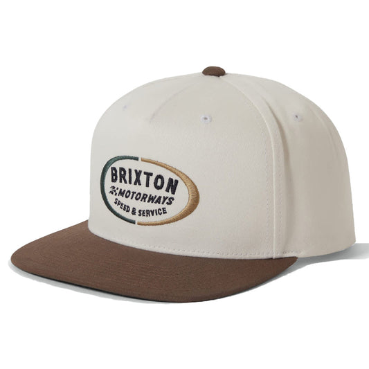 BRIXTON ( ブリクストン ) / スナップバック 帽子 / RHETT MP SNPK - OFF WHITE / PINECONE BROWN / 12018 - OWPNB