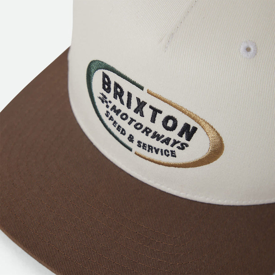 BRIXTON ( ブリクストン ) / スナップバック 帽子 / RHETT MP SNPK - OFF WHITE / PINECONE BROWN / 12018 - OWPNB
