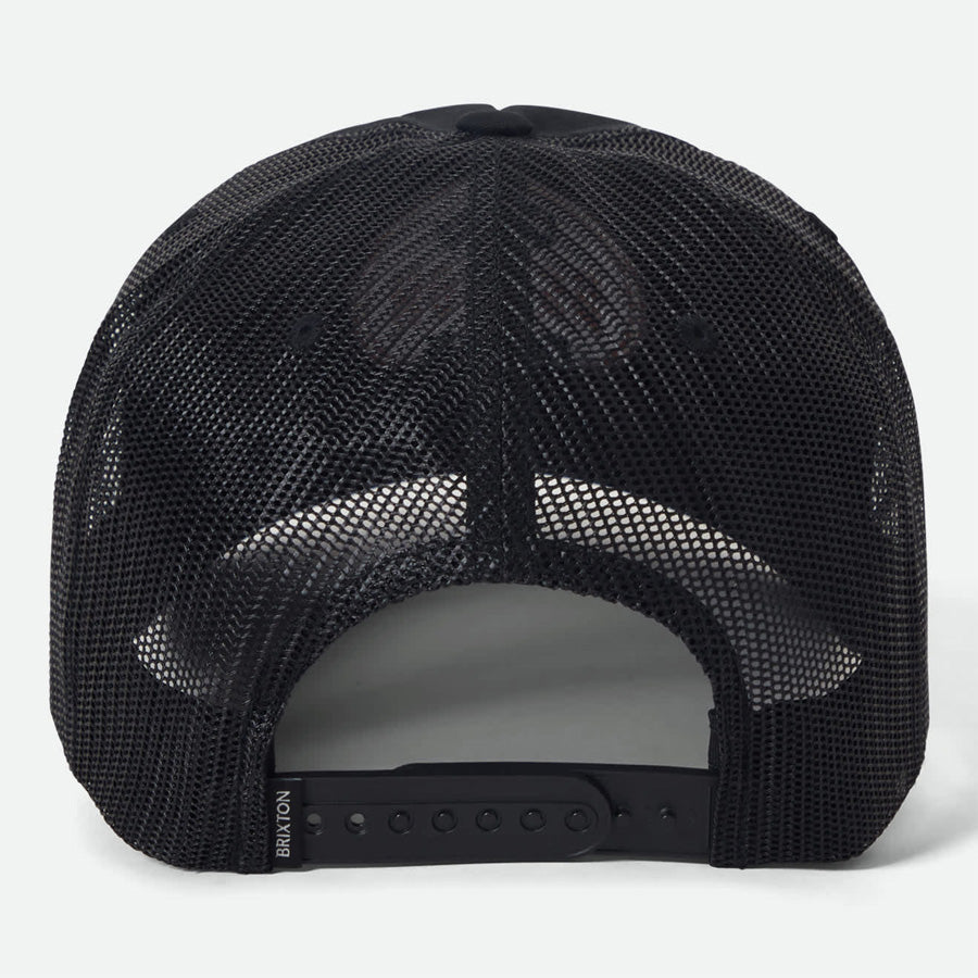 BRIXTON ( ブリクストン ) / メッシュキャップ スナップバック 帽子 / HENRY MP TRUCKER HAT - BLACK /BLACK / 12033 - BKBLK