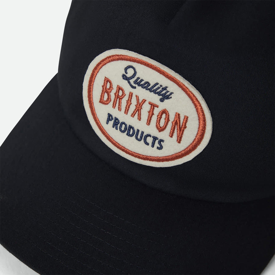 BRIXTON ( ブリクストン ) / メッシュキャップ スナップバック 帽子 / HENRY MP TRUCKER HAT - BLACK /BLACK / 12033 - BKBLK