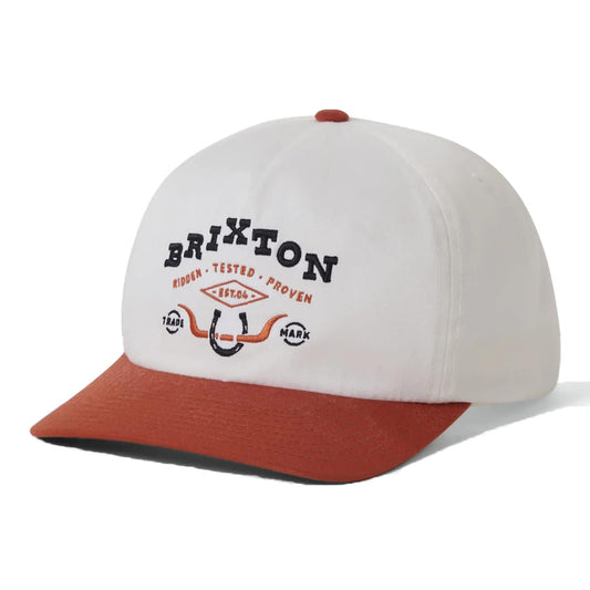 BRIXTON ( ブリクストン ) / スナップバック 帽子 / BEEKMAN MP SNAPBACK - OFF WHITE x RUST / 12057 - OWRST