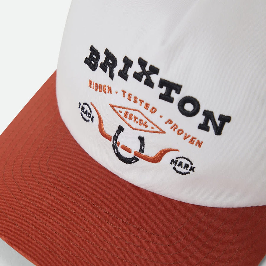 BRIXTON ( ブリクストン ) / スナップバック 帽子 / BEEKMAN MP SNAPBACK - OFF WHITE x RUST / 12057 - OWRST