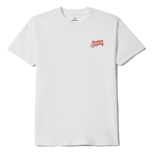 BRIXTON ( ブリクストン ) / Tシャツ 半袖 / STAY WHILE S/S STD - WHITE / 17503 - WHITE
