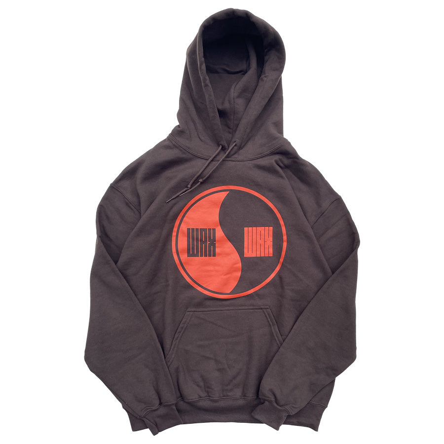 WAX(ワックス) / スウェットプルオーバーパーカー フーディー / DESIGN HOODIE "YIN-YANG" - BROWN / WX-0509 / メンズ THM