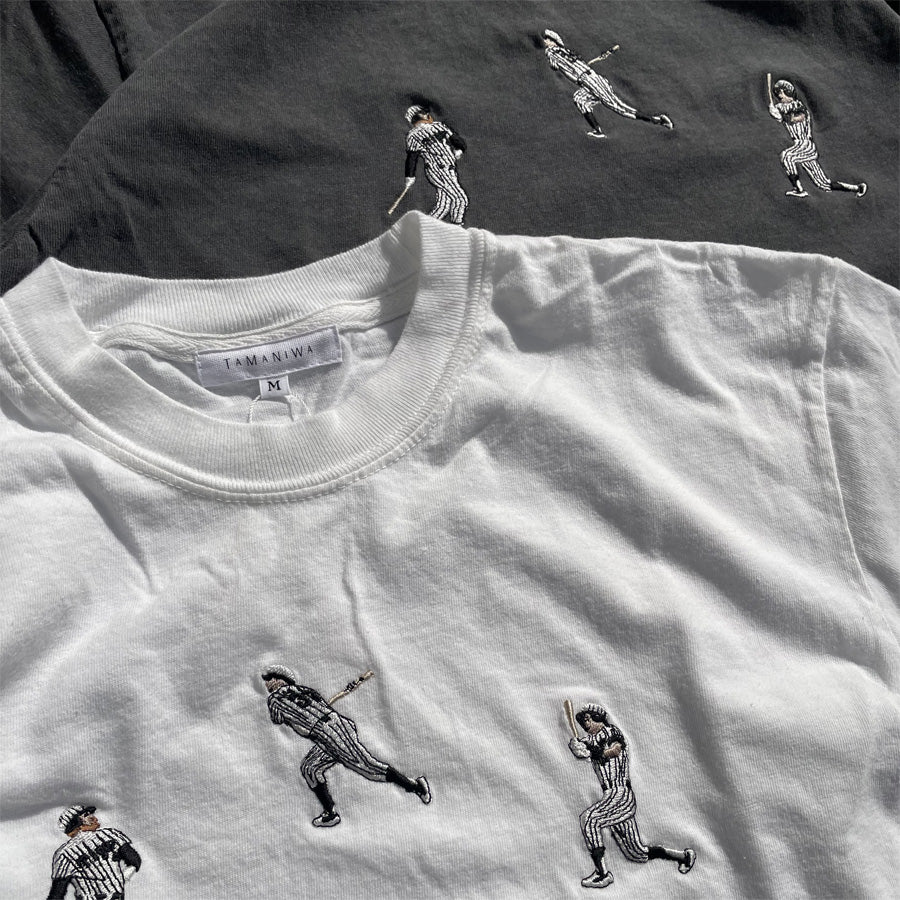 TAMANIWA (タマニワ) / 半袖Tシャツ / 3 HOMERUN TEE - PEPPER / TMNW-220 / メンズ