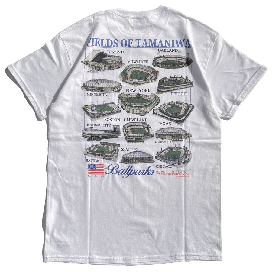TAMANIWA (タマニワ) / 半袖Tシャツ / BALL PARKS TEE - WHITE / TMNW-228 / メンズ
