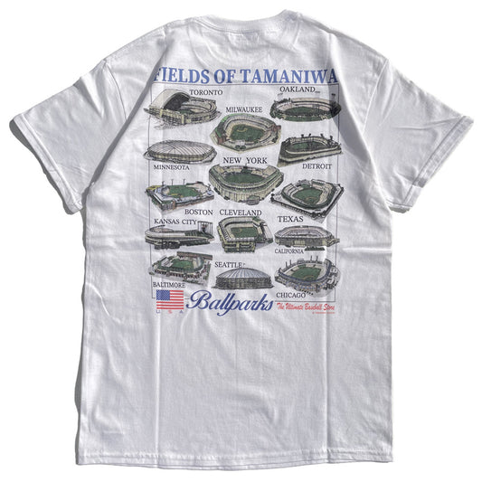 TAMANIWA (タマニワ) / 半袖Tシャツ / BALL PARKS TEE - WHITE / TMNW-228 / メンズ