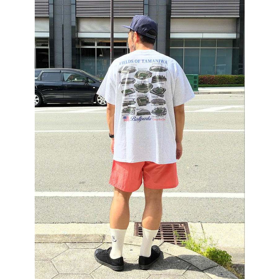 TAMANIWA (タマニワ) / 半袖Tシャツ / BALL PARKS TEE - WHITE / TMNW-228 / メンズ