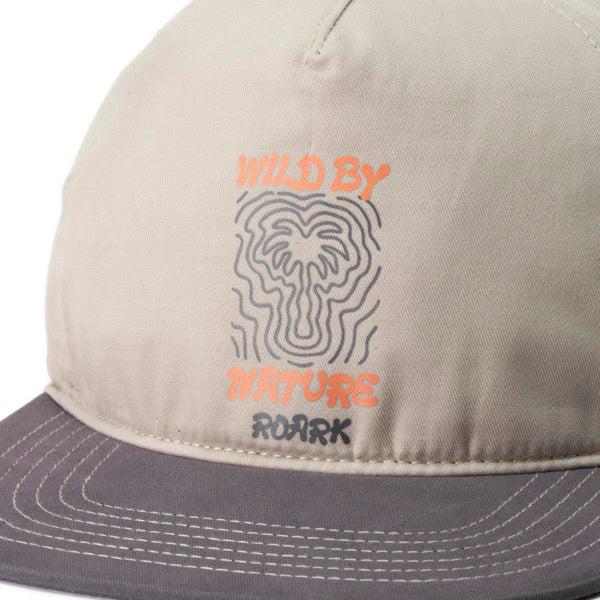 THE ROARK ロアーク / キャップ 帽子 / "WILD BY NATURE" 5PANEL CAP - MID - BONE / RHJ1202 / メンズ
