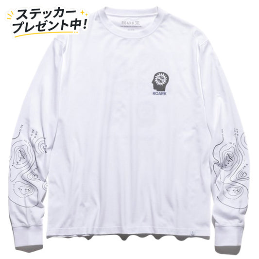 THE ROARK ロアーク /  長袖Tシャツ ロンT / "NEVER FAILS" L/S TEE - WHITE / RLTJ1200 / メンズ
