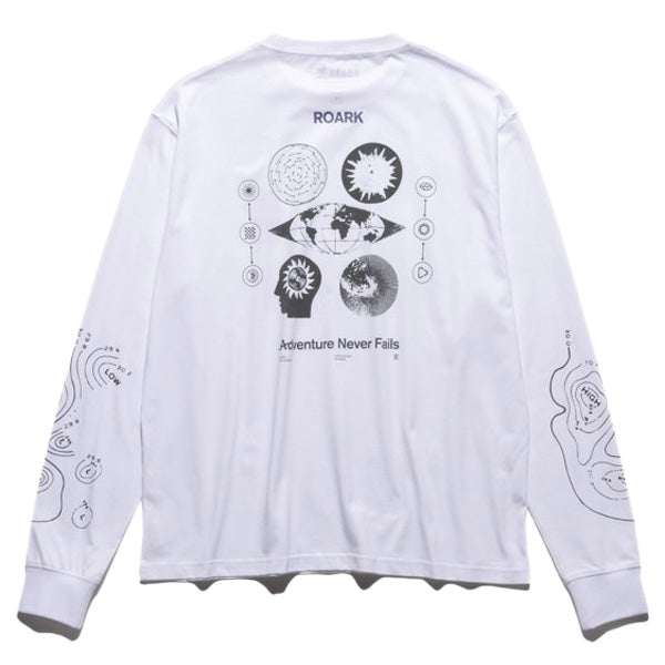THE ROARK ロアーク /  長袖Tシャツ ロンT / "NEVER FAILS" L/S TEE - WHITE / RLTJ1200 / メンズ