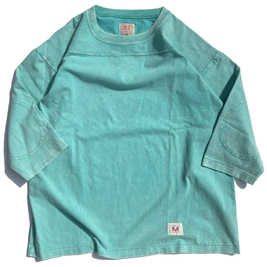 IMPRESTORE (インプレストア) / 七分袖Tシャツ / FOOTBALL HALF SLEEVE  TEE - KIMIYA BLUE / メンズ