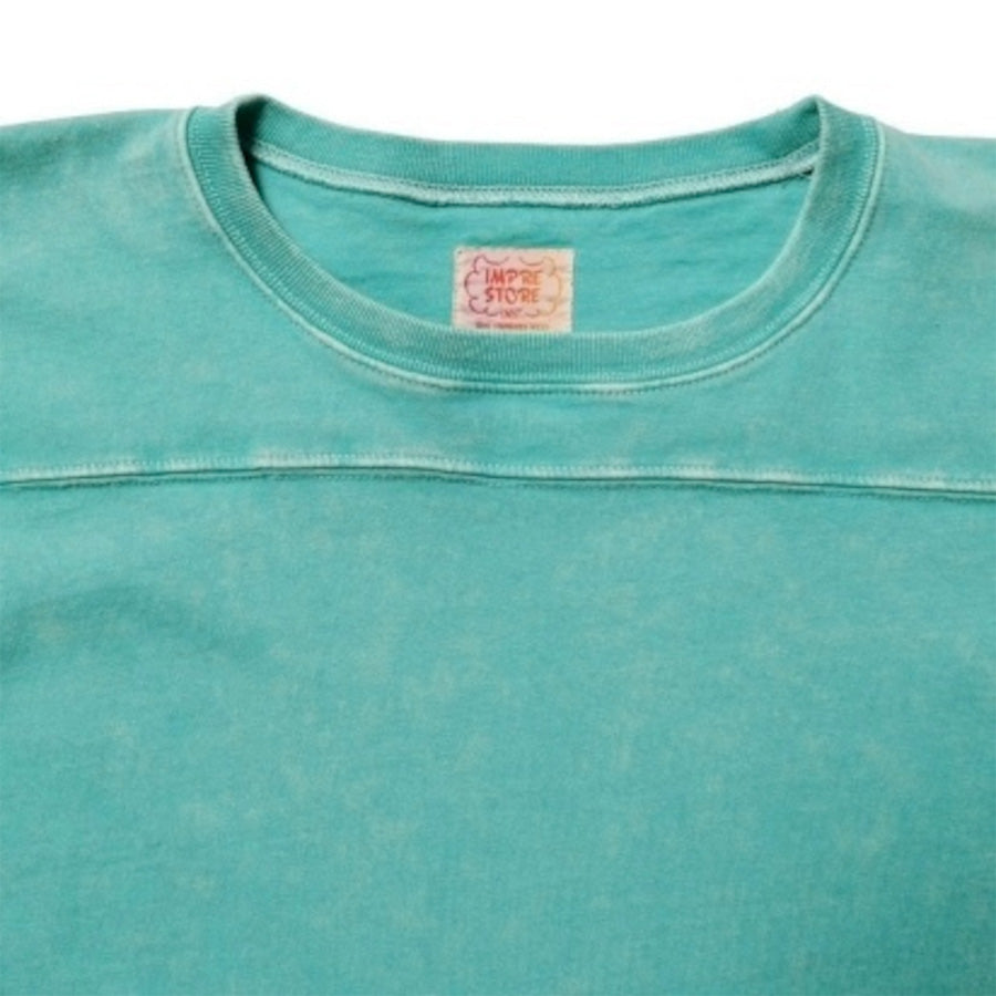 IMPRESTORE (インプレストア) / 七分袖Tシャツ / FOOTBALL HALF SLEEVE  TEE - KIMIYA BLUE / メンズ