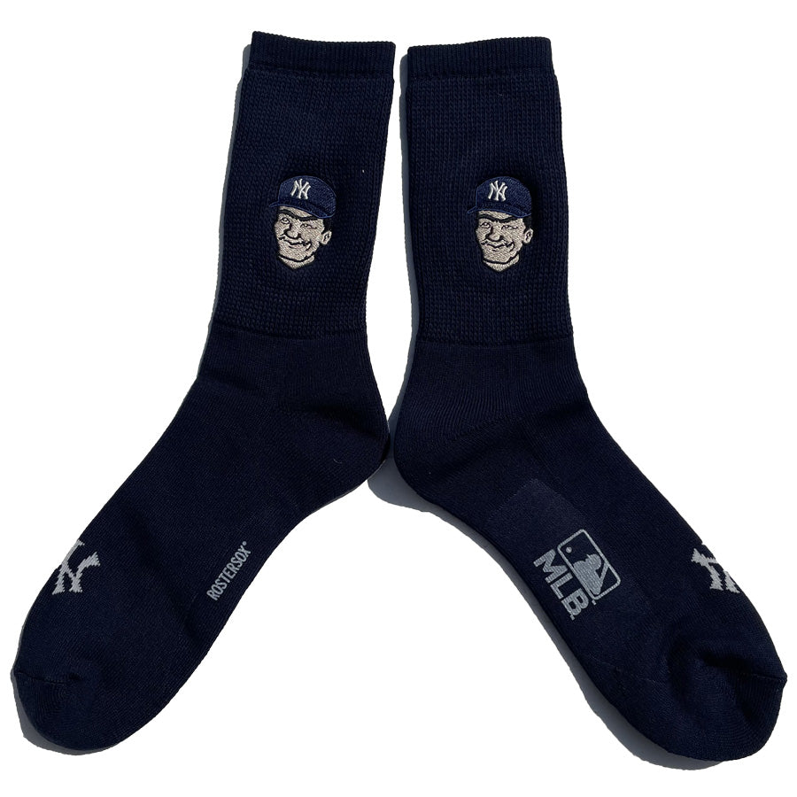 ROSTER SOX(ロスターソックス) x MLB / 靴下 クルーソックス  / MLB MAN SOCKS - NAVY / MLB-287-NYY / メンズ レディース YANKEES ニューヨークヤンキース