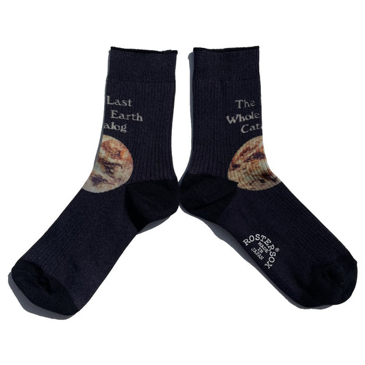 ROSTER SOX(ロスターソックス) / 靴下 クルーソックス  地球  / WEC -BLACK / RS-503 / メンズ レディース